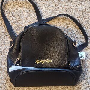 New Ripley and Rue Black Leather Backpack